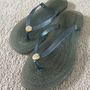 Tommy Hilfiger Womens 'Girly' Blue Jelly Flipflops